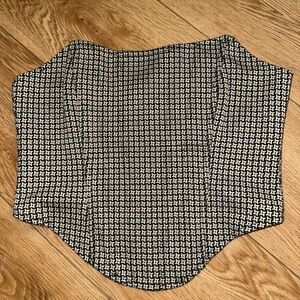 Black and White Houndstooth Corset Top size large